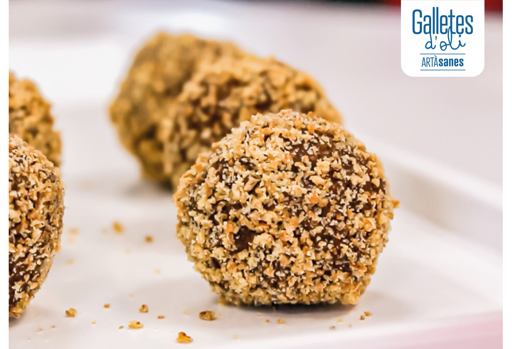 Trufes de xocolata amb les Galletes ARTÀsanes Integrals